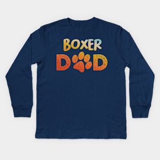 Boxer Dad Kids Long Sleeve T-Shirt